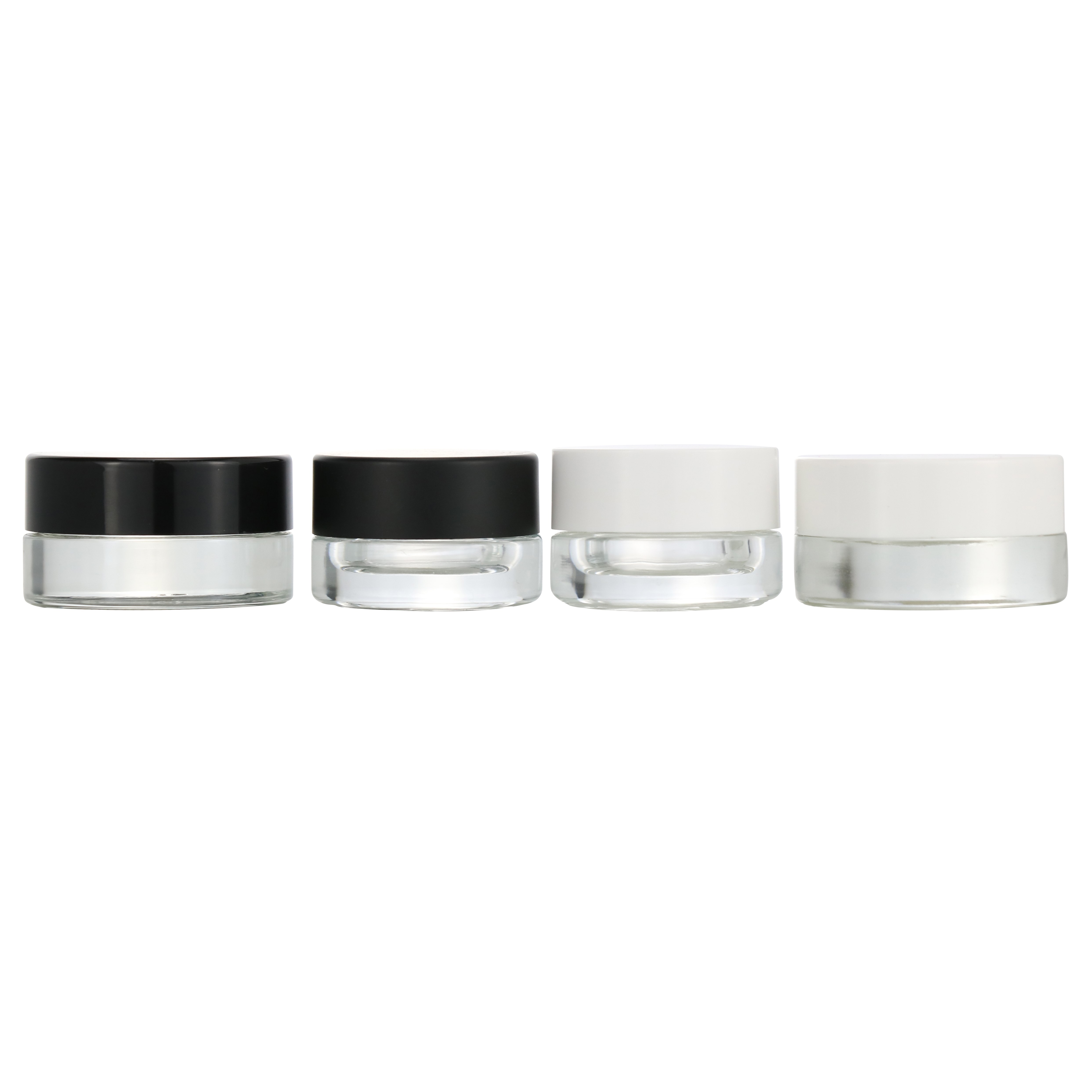 30g 60g 1oz 2oz 4 oz white glass bamboo cap cosmetic cream jar/container cosmetic packaging