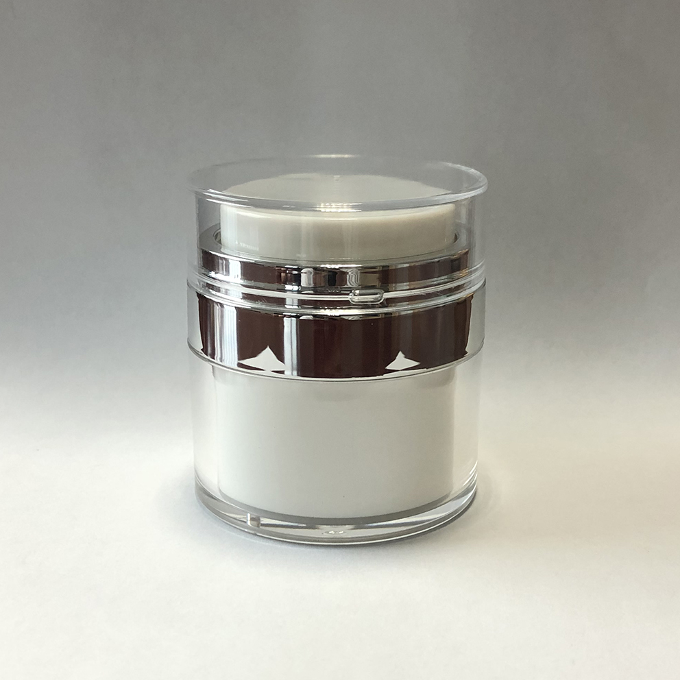 30g Acrylic Cream Round Jar with Airless Pump Top For Cosmetic Packaging