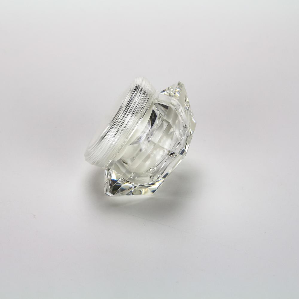 30g Acrylic Jar Transparent Diamond Shape,1.08oz Plastic Jar
