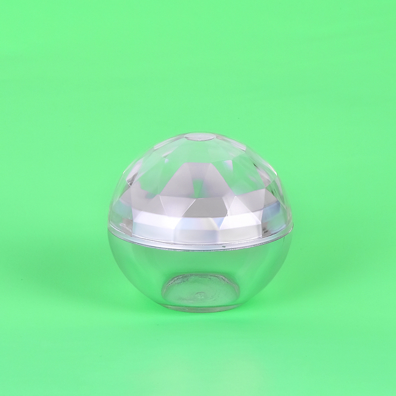 30g Ball shaped empty clear loose powder with sifters for loose setting powder face powder cream container for make up