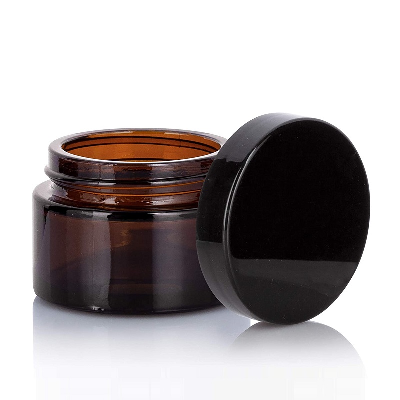 30g Brown aMBER Cosmetics Skin Care Cream Container Glass Jar