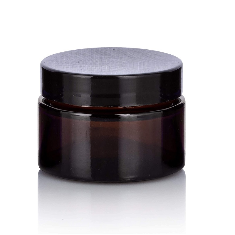 30g Brown aMBER Cosmetics Skin Care Cream Container Glass Jar