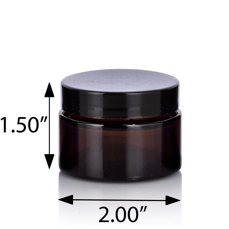 30g Brown aMBER Cosmetics Skin Care Cream Container Glass Jar