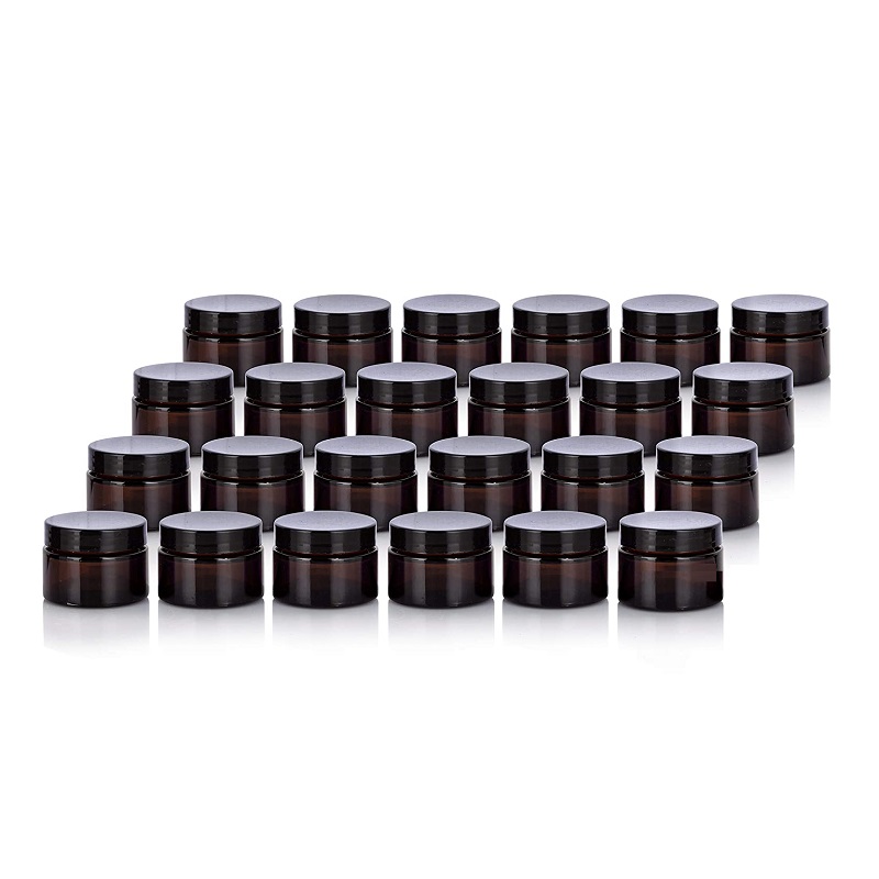 30g Brown aMBER Cosmetics Skin Care Cream Container Glass Jar