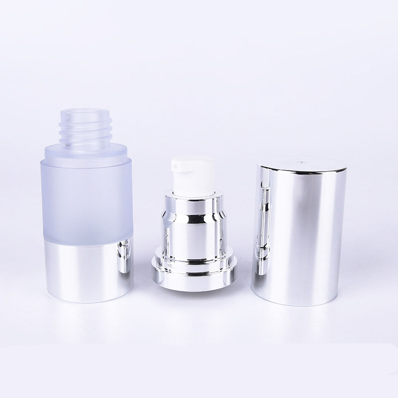 30g Clear With Gold Cap Acrylic Empty Refillable Face Bottle Cream Jar Cosmetic Sample Container With Liners And Screw