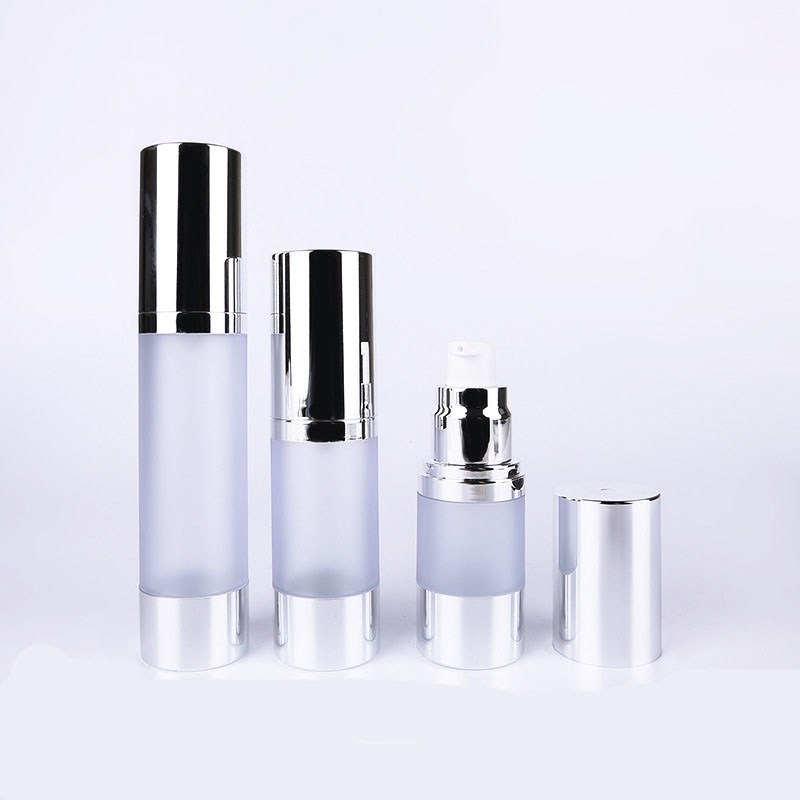 30g Clear With Gold Cap Acrylic Empty Refillable Face Bottle Cream Jar Cosmetic Sample Container With Liners And Screw