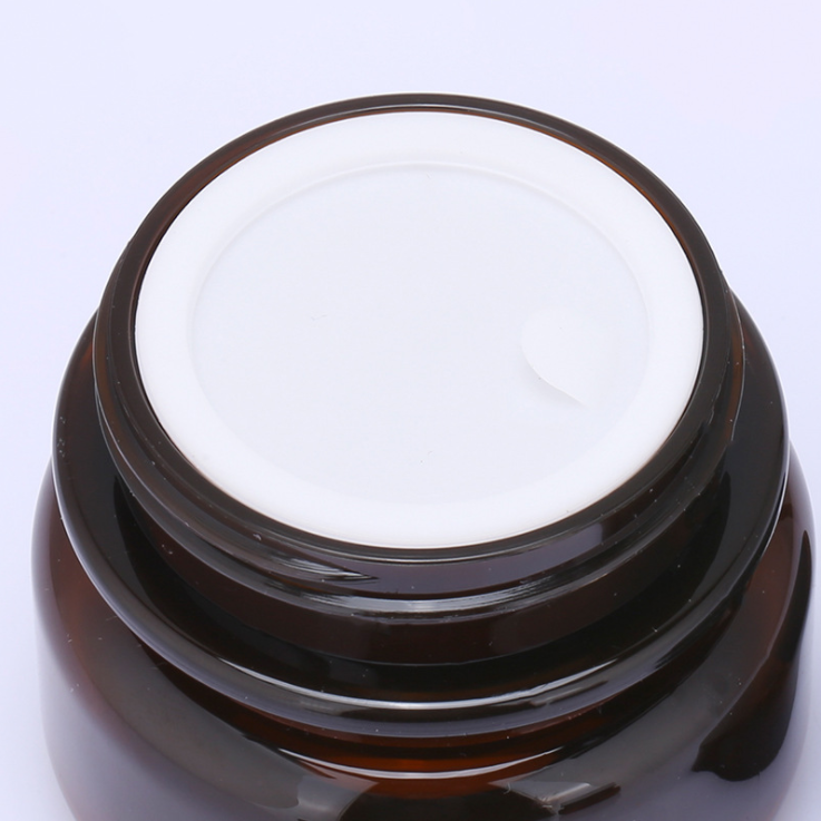 30g Double wall thicker cream jar in stock face cream amber color shading empty PET jars
