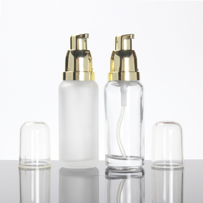 30g Frosted Cosmetic Packaging Jars For Face Cream glass bottles
