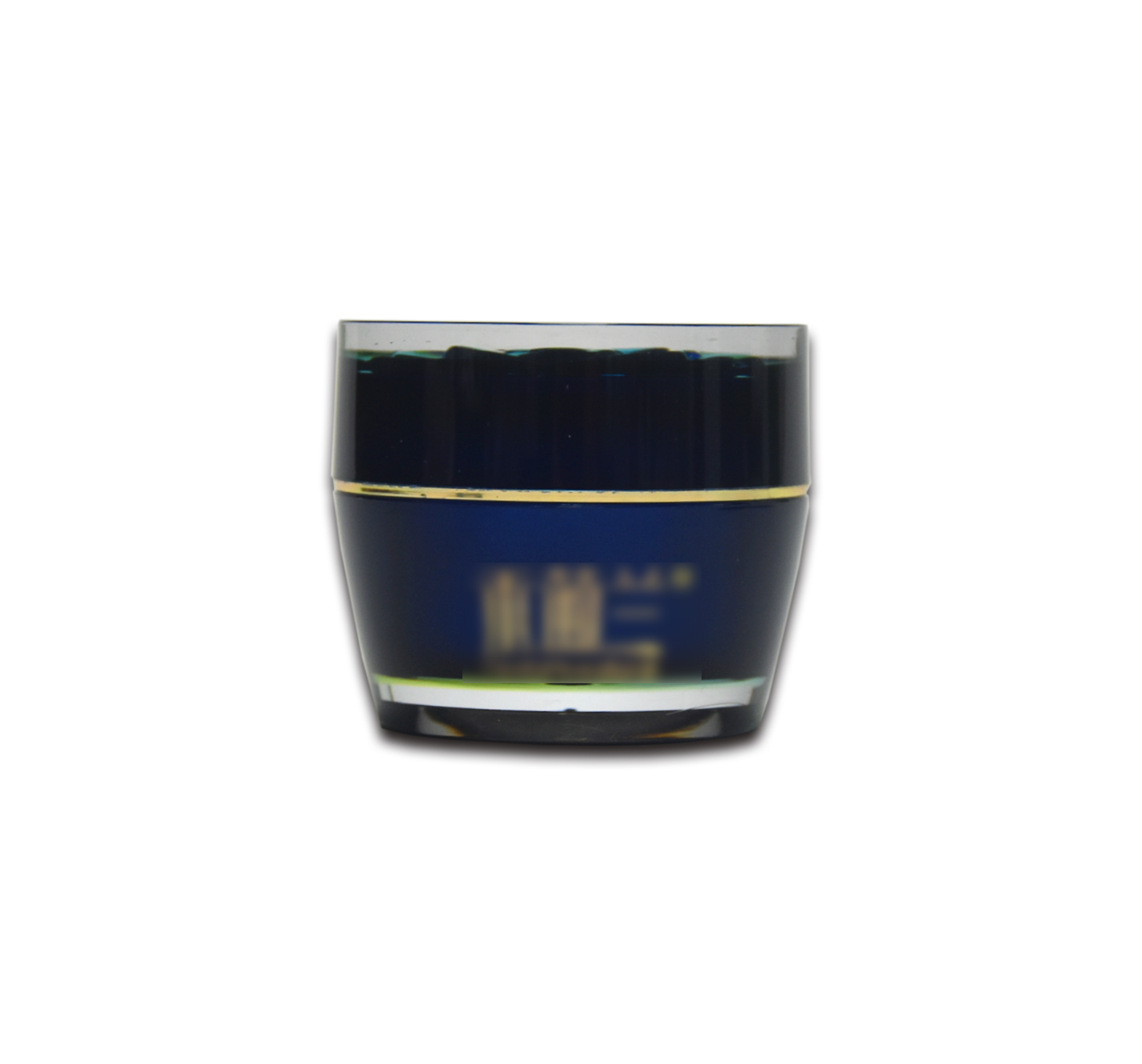 30g Luxury Cream Jar Blue Plastic Cosmetic Jar Eye Cream Packaging Container Acrylic Double Wall Cream Jar