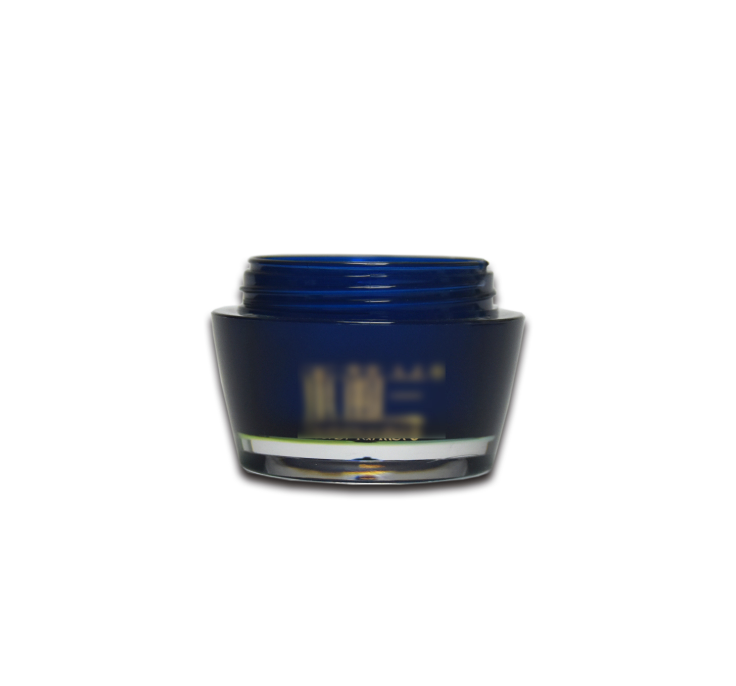 30g Luxury Cream Jar Blue Plastic Cosmetic Jar Eye Cream Packaging Container Acrylic Double Wall Cream Jar