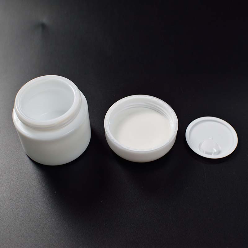 30g Luxury opal glass bottle for white porcelain container cosmetic cream jar for skincare cream