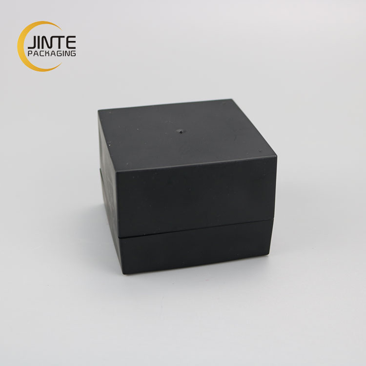 30g New product Matte black Square shape plastic empty cosmetic acrylic jar for cosmetic face cream