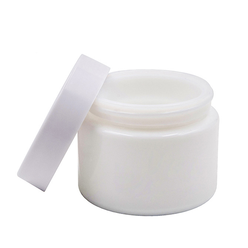 30g Opal White Ceramic Cosmetic Packaging Glass Jar for Skin Care Cream Face Cream Jars