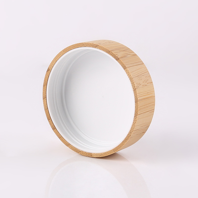 30g Round Wooden Plastic Cream Jar Bamboo Shell Facial Cream Skincare Cream Plastic Jar
