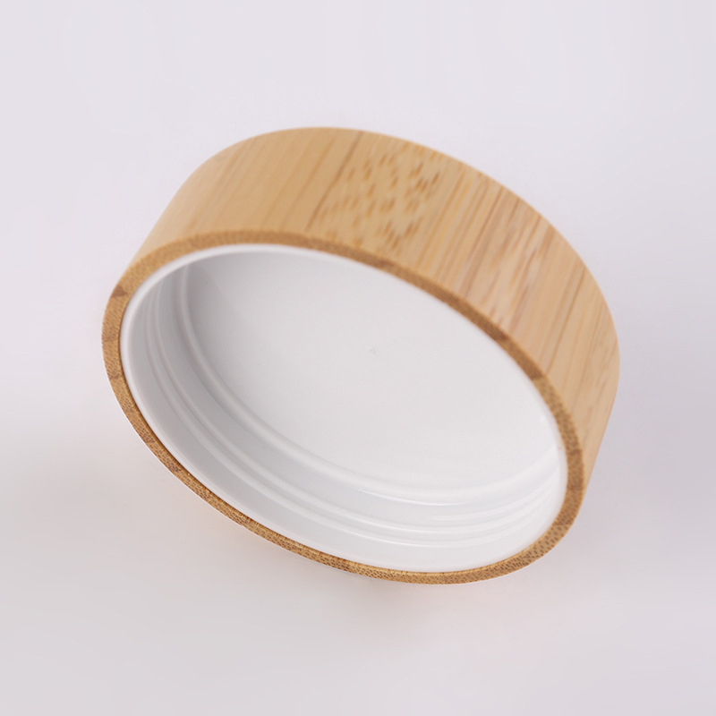 30g Round Wooden Plastic Cream Jar Bamboo Shell Facial Cream Skincare Cream Plastic Jar
