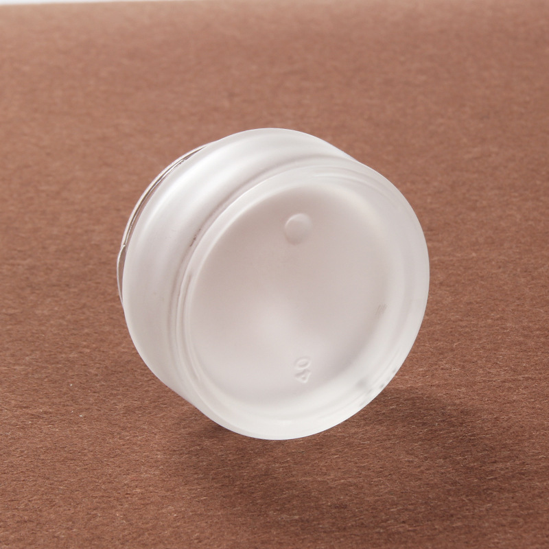 30g Scrub Cream Glass Jar Cosmetics Various Skin Cream Containers Empty Jars with Clear Silver Plastic lid