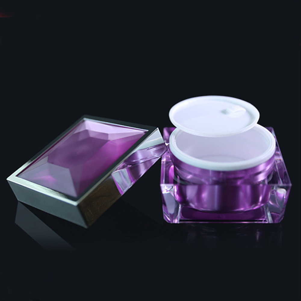 30g Skin Care Acrylic Square Cream Container Jar Packaging with Cap for Skin Care