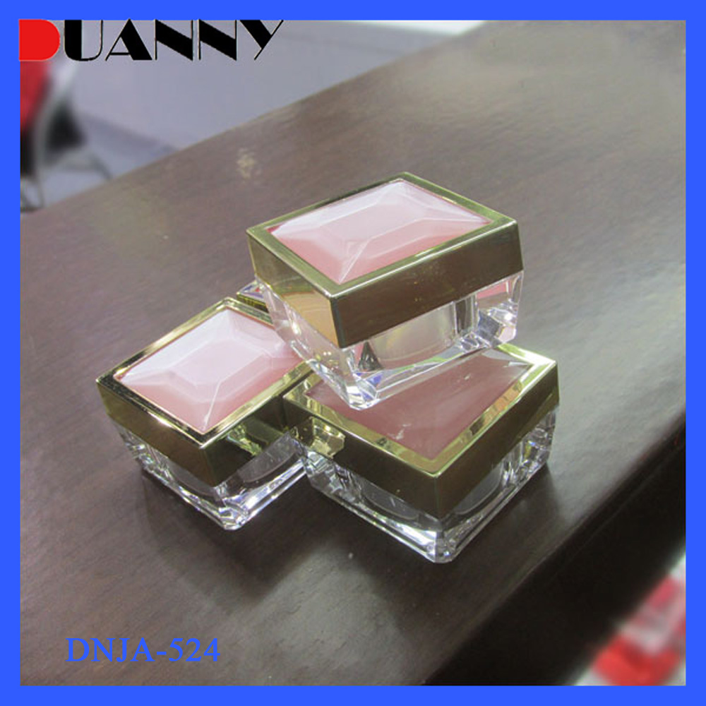 30g Skin Care Acrylic Square Cream Container Jar Packaging with Cap for Skin Care
