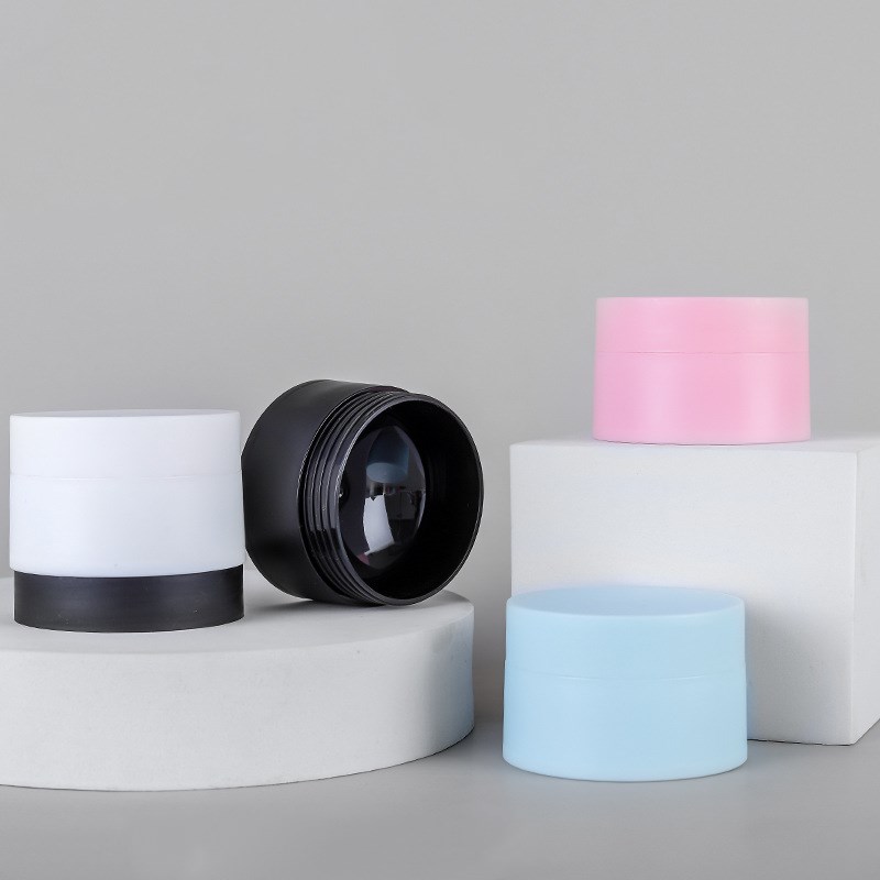 30g White Pink Blue Black Colorful Empty Cosmetic Cream PP Plastic Jar