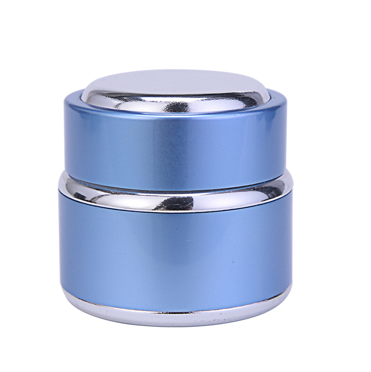 30g White Round Aluminum Cosmetic Jar With Screw Top