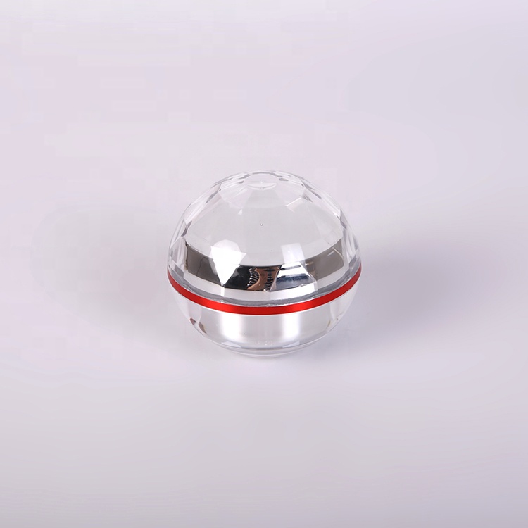 30g ball Shape jar cosmet container with diamond cap/acryliccreamjar