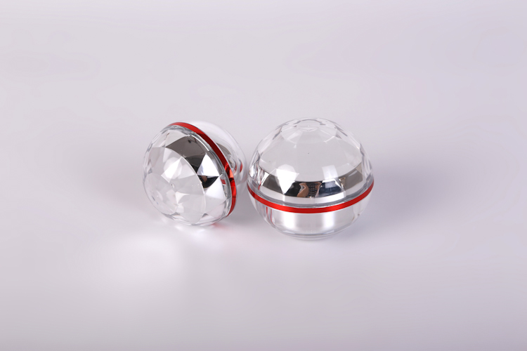30g ball Shape jar cosmet container with diamond cap/acryliccreamjar