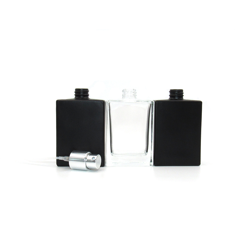 30g black painting cover perfume bottle with magnetic cap