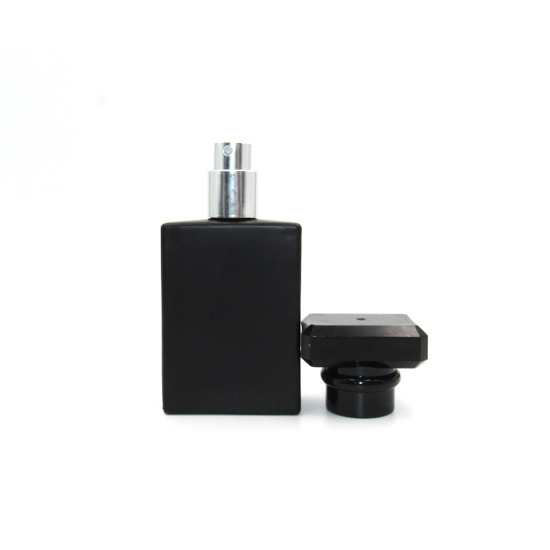 30g black painting cover perfume bottle with magnetic cap