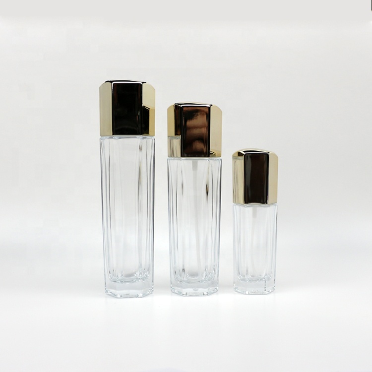 30g clear glass cream jar with silver cap glass bottle for cosmetic packaging glass jars and bottles lotion containers