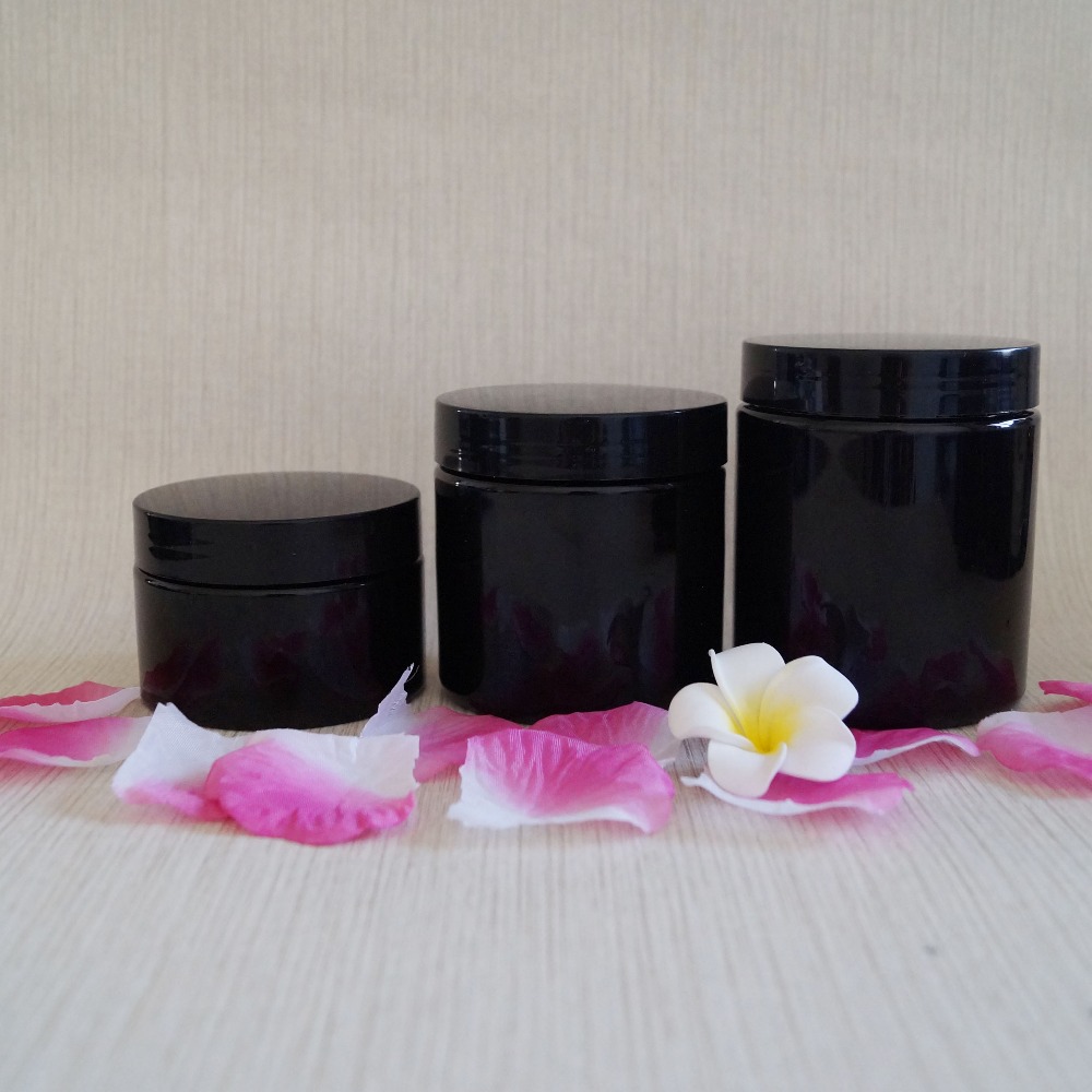 30g clear plastic cream cosmetic container lotion jar with white screw lid