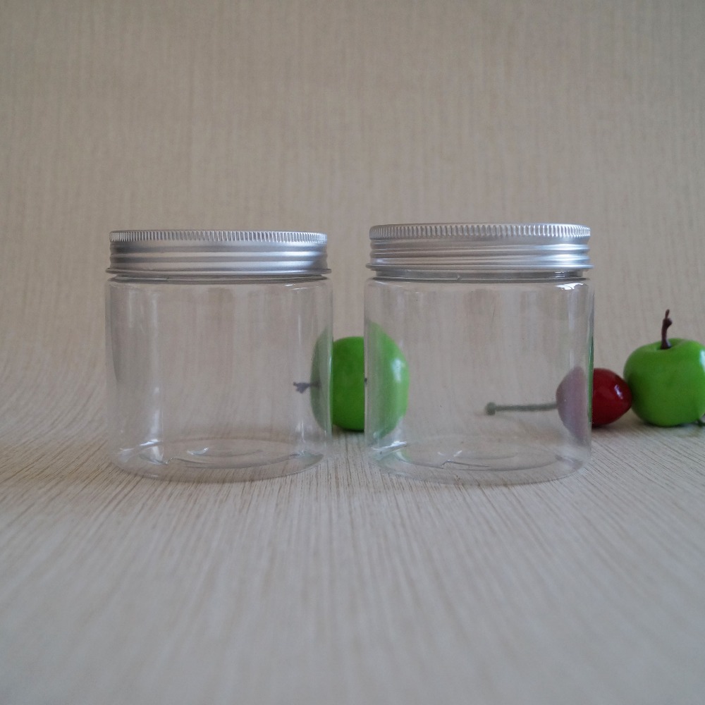 30g clear plastic cream cosmetic container lotion jar with white screw lid