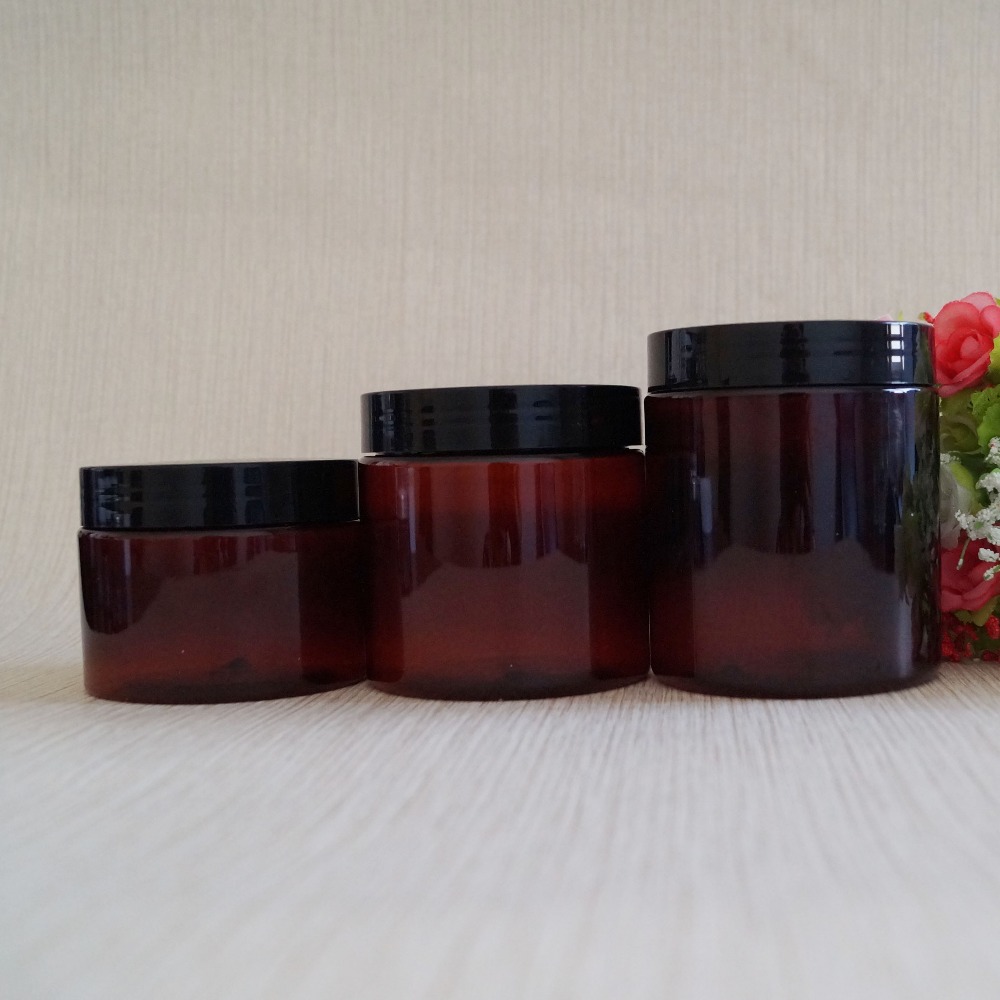 30g clear plastic cream cosmetic container lotion jar with white screw lid