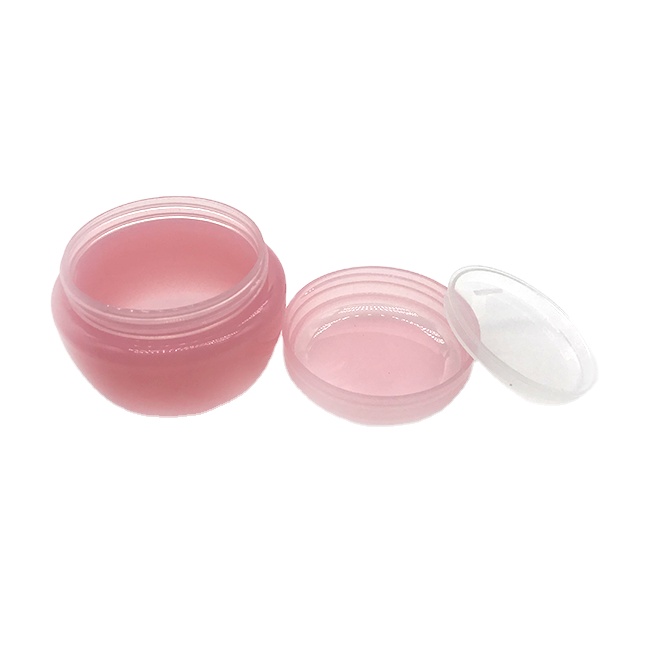 30g cosmetic jar lip balm jar Pink plastic cosmetic jar