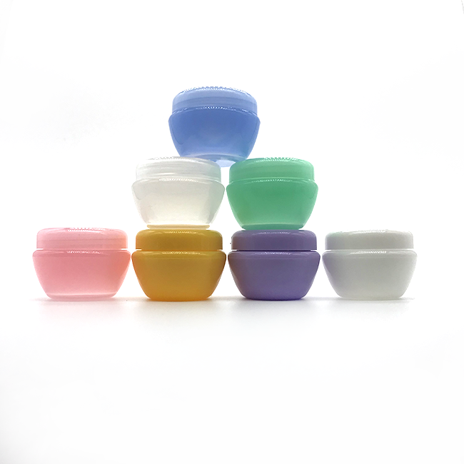 30g cosmetic jar lip balm jar Pink plastic cosmetic jar