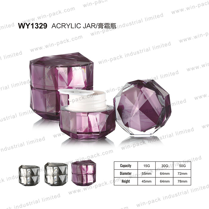 30g cosmetics packing empty luxury clear face cream acrylic jar
