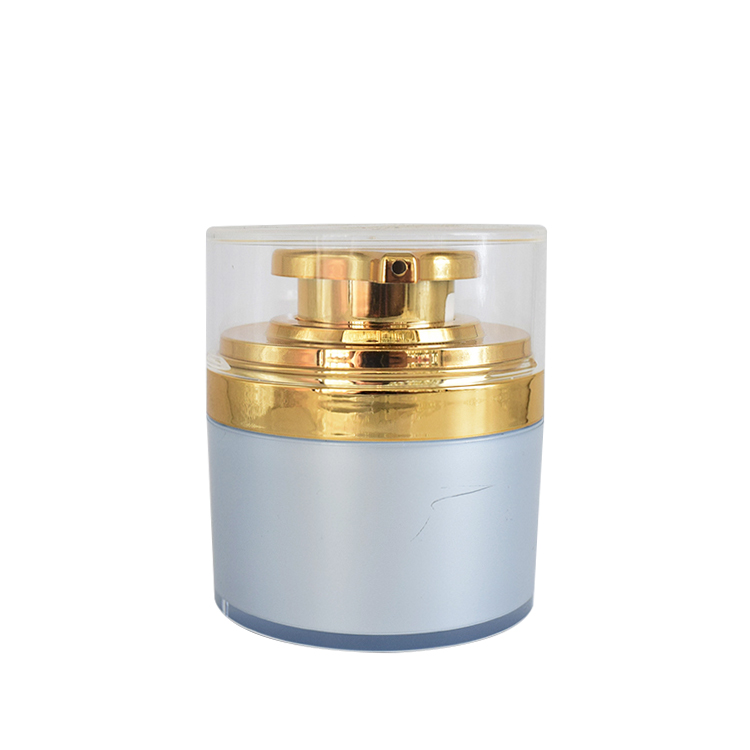 30g  customize color airless lotion pump acrylic cosmetic airless pump jar for facial cream