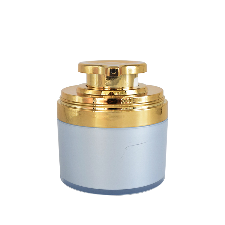 30g customize color airless lotion pump acrylic cosmetic airless pump jar for facial cream