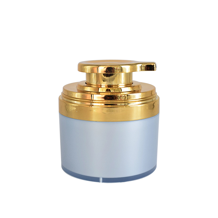 30g customize color airless lotion pump acrylic cosmetic airless pump jar for facial cream