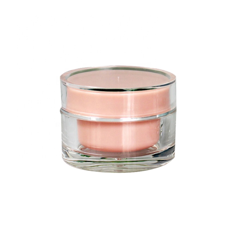 30g double layer empty face hand eyes acrylic bottle custom cosmetic dispenser cream jar