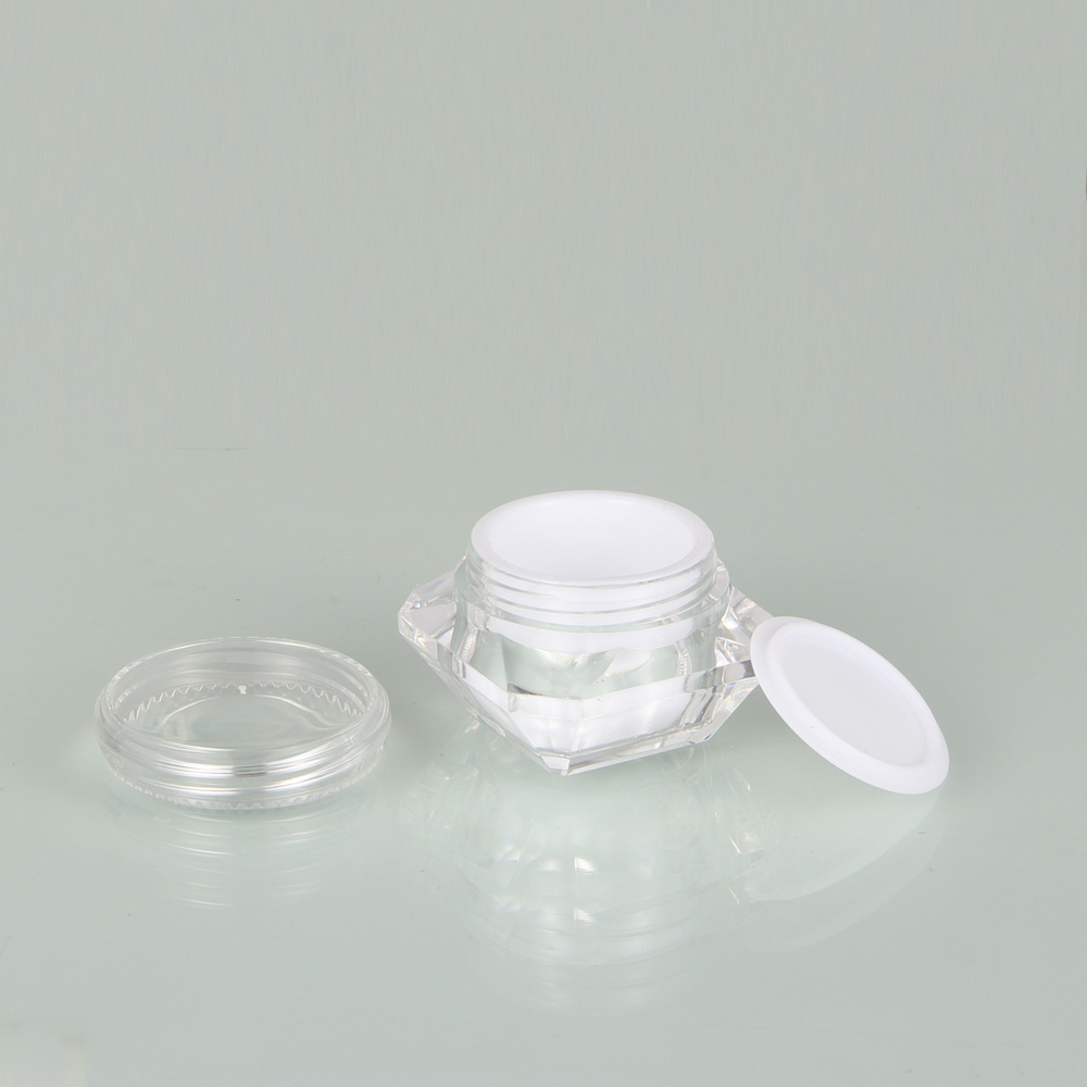 30g empty Cosmetic containers Cream plastic diamond jar with lid