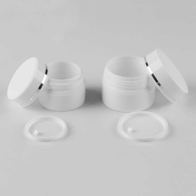 30g empty round PS plastic double wall cream jar
