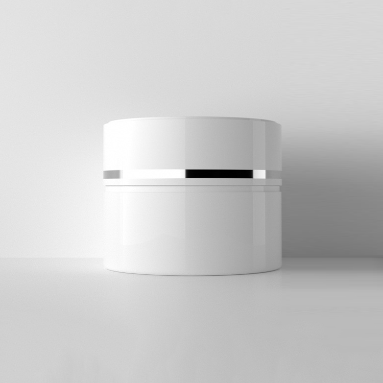 30g empty round PS plastic double wall cream jar