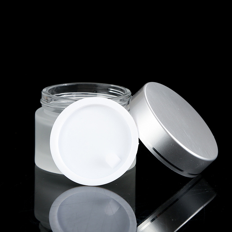30g frosted glass cosmetic jars facial cream packaging jar