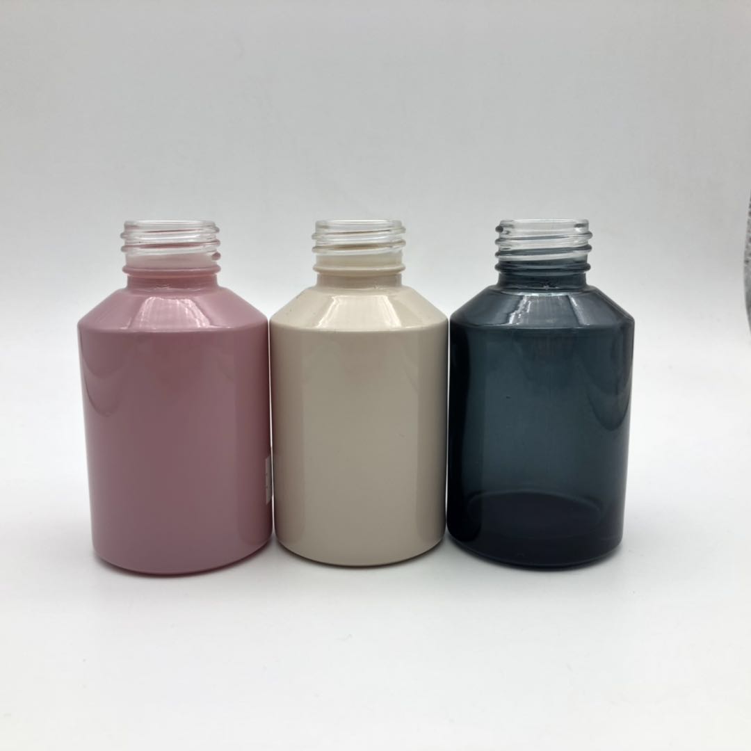 30g frosted glass jar with white cap and 100ml frosted glass bottle with white dropper and 200ml frosted glass bottle with whit