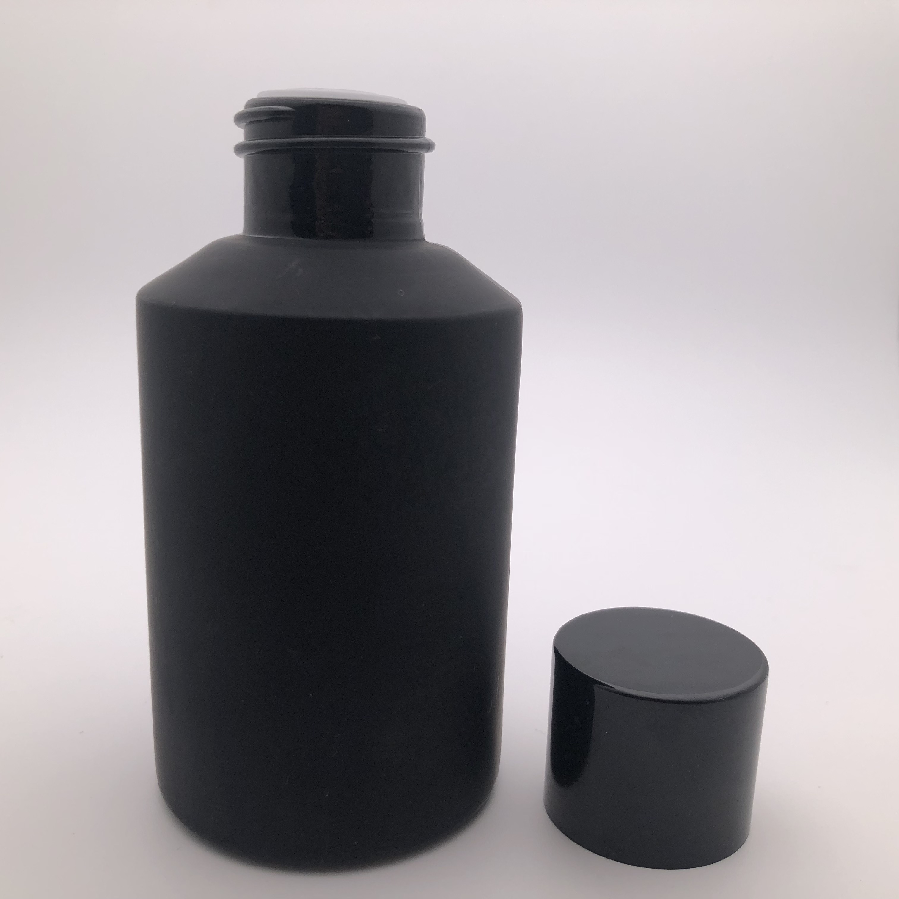 30g frosted glass jar with white cap and 100ml frosted glass bottle with white dropper and 200ml frosted glass bottle with whit