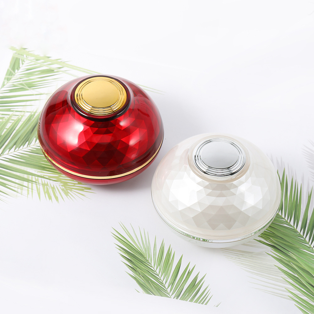 30g high quality IN STOCK ready to ship Red White cream jar empty face cream container empty jar