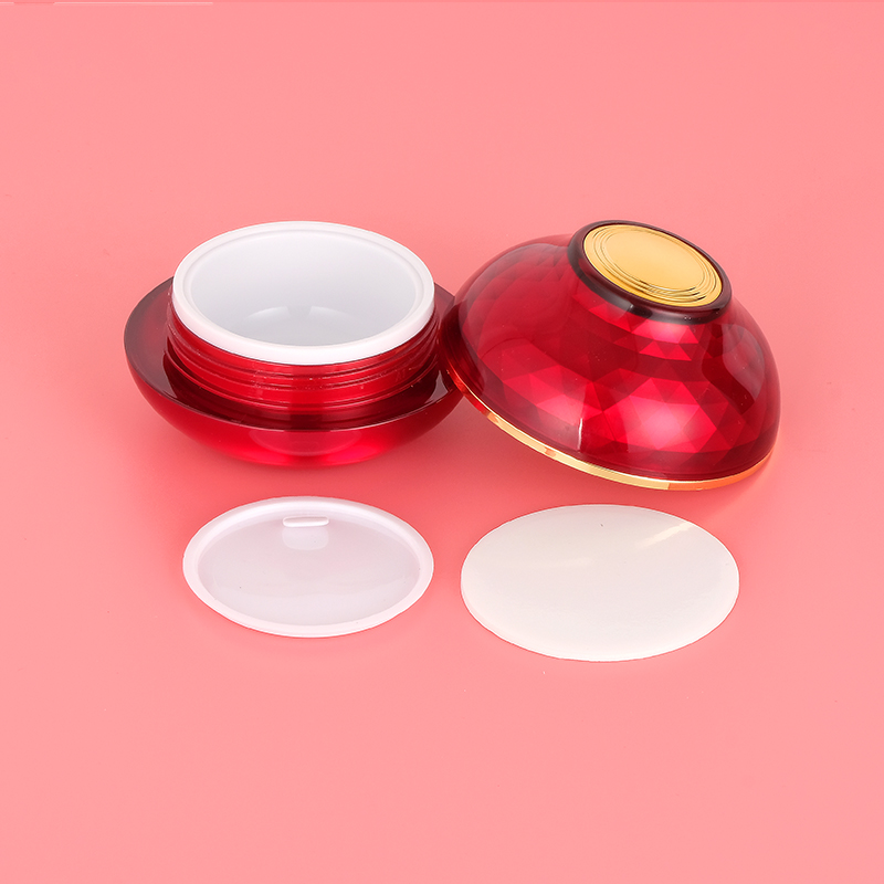 30g high quality IN STOCK ready to ship Red White cream jar empty face cream container empty jar