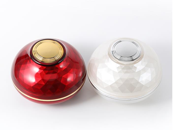30g luxury in stock ready to ship white plastic container acrylic cream jar for skin care packaging