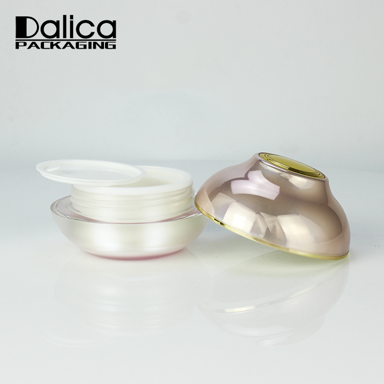 30g pearl pink elegant round acrylic facial cream jar