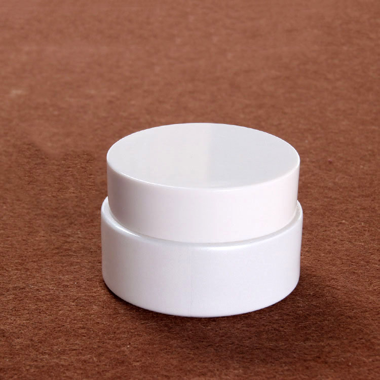 30g pearl white cosmetic glass jar skin cream eye cream mask container with white plastic lid